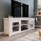 Flash Furniture Gray Wash Oak TV Stand - Glass Fronted Doors 65" GC-MBLK65-WH-GG - alternate 1